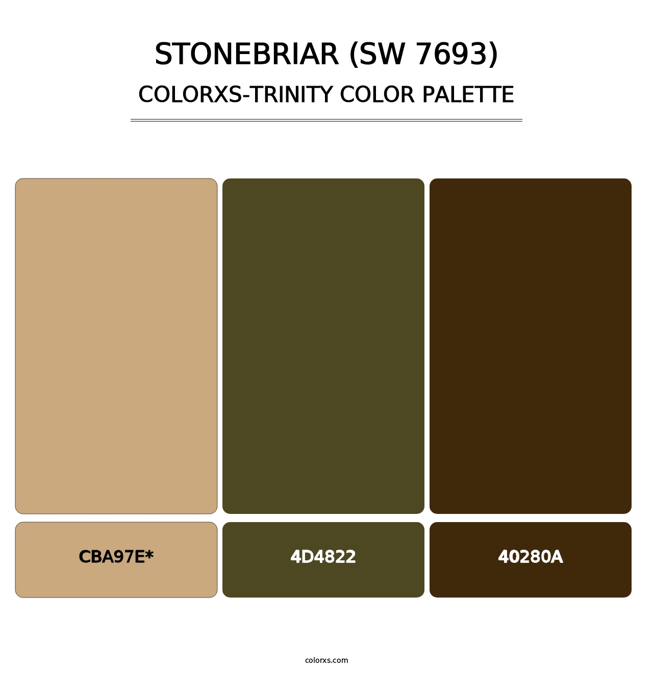 Stonebriar (SW 7693) - Colorxs Trinity Palette