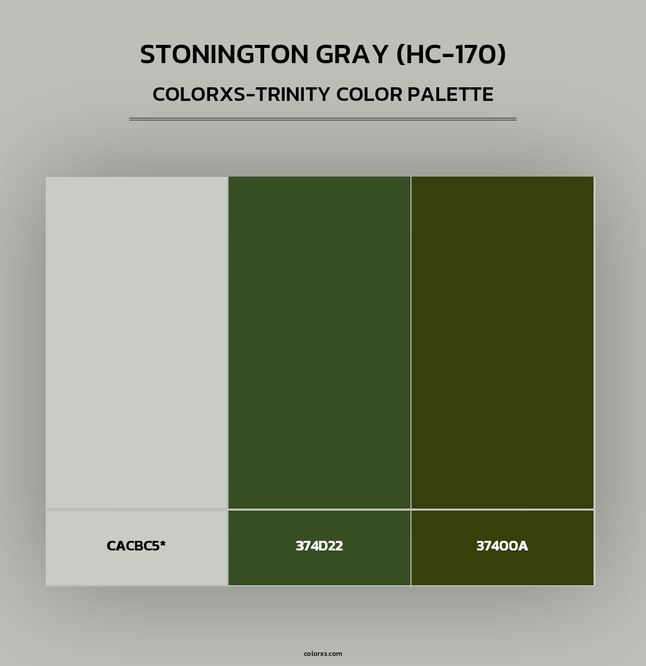 Stonington Gray (HC-170) - Colorxs Trinity Palette