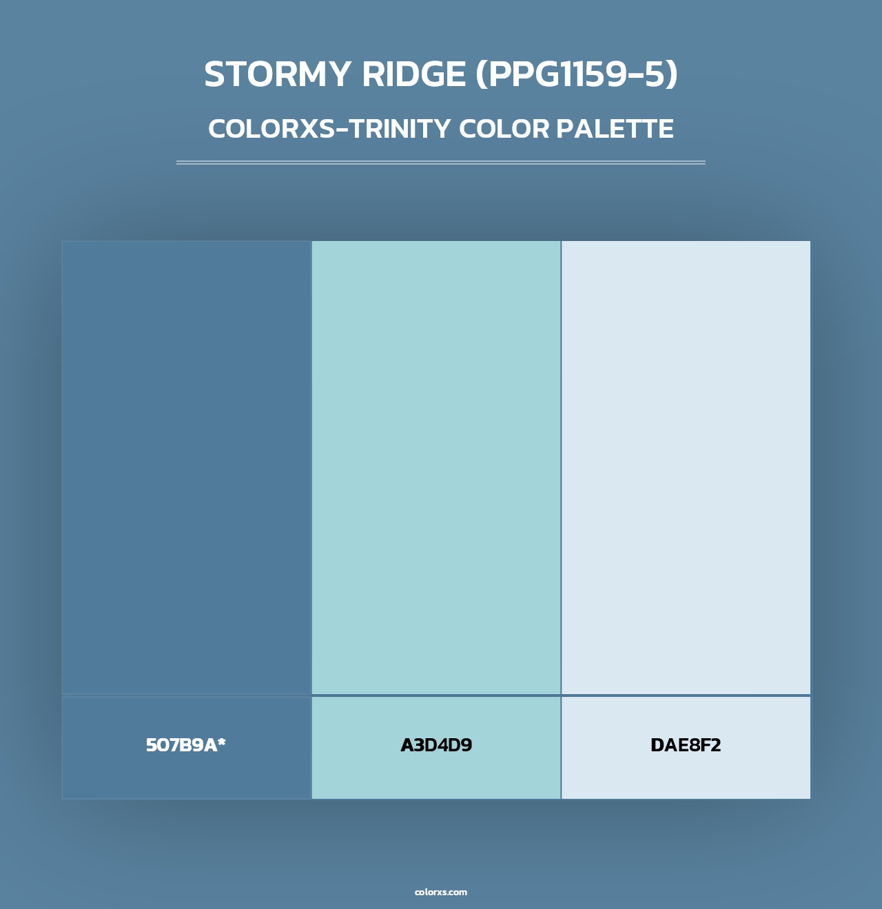 Stormy Ridge (PPG1159-5) - Colorxs Trinity Palette
