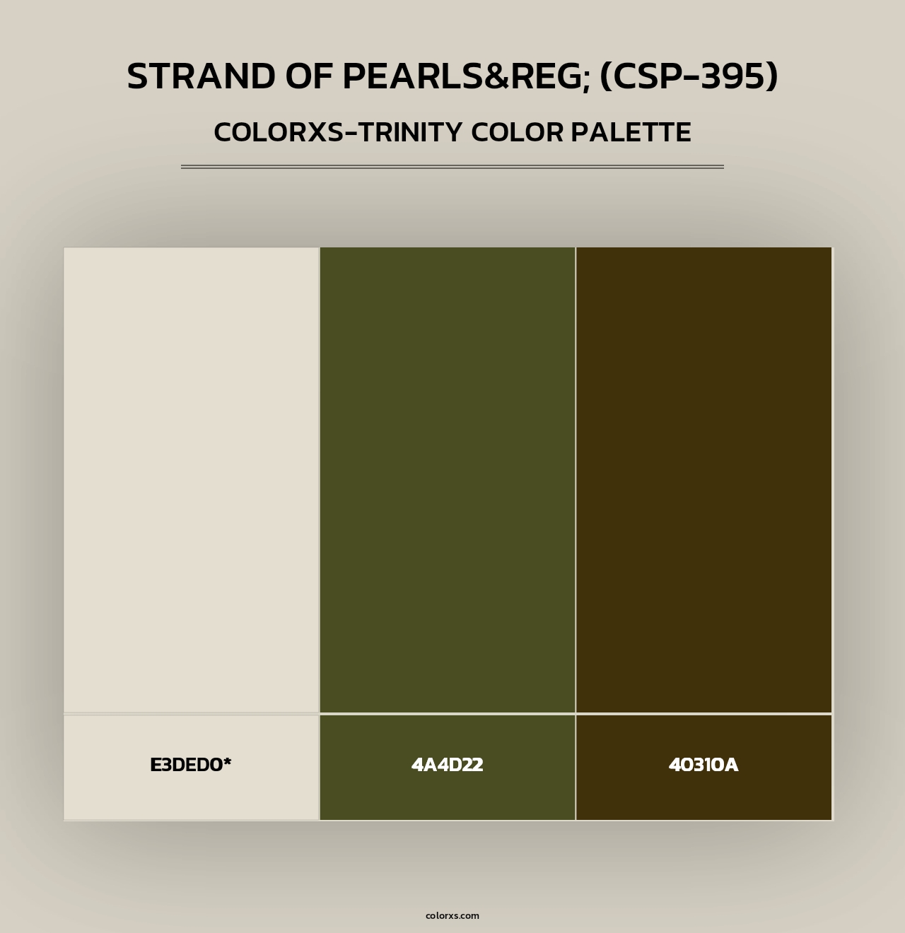 Strand of Pearls&reg; (CSP-395) - Colorxs Trinity Palette
