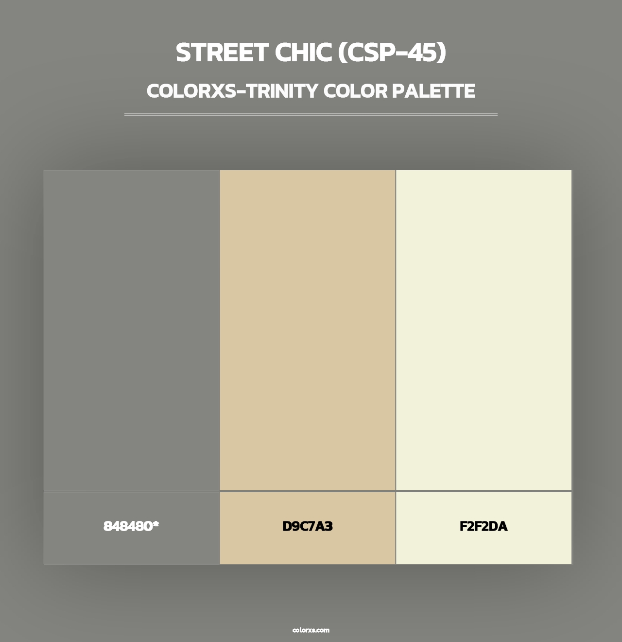 Street Chic (CSP-45) - Colorxs Trinity Palette