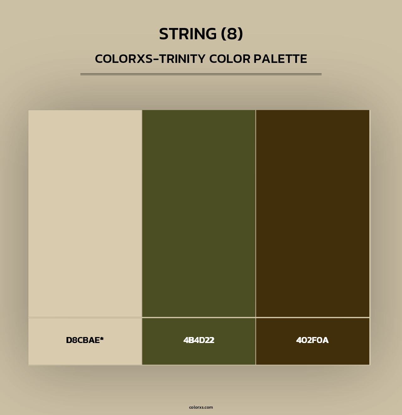 String (8) - Colorxs Trinity Palette