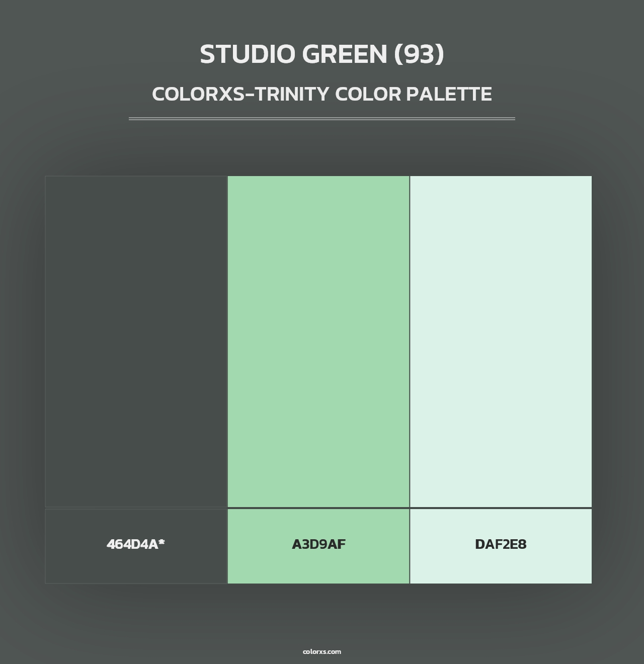 Studio Green (93) - Colorxs Trinity Palette