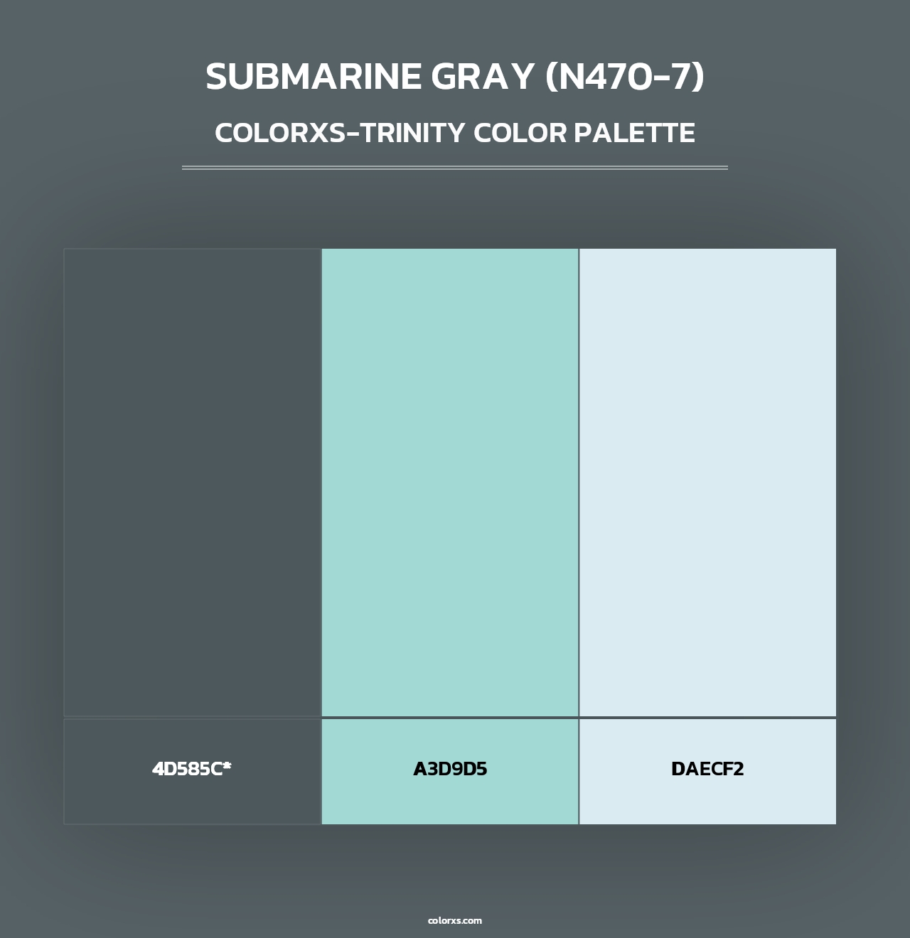 Submarine Gray (N470-7) - Colorxs Trinity Palette