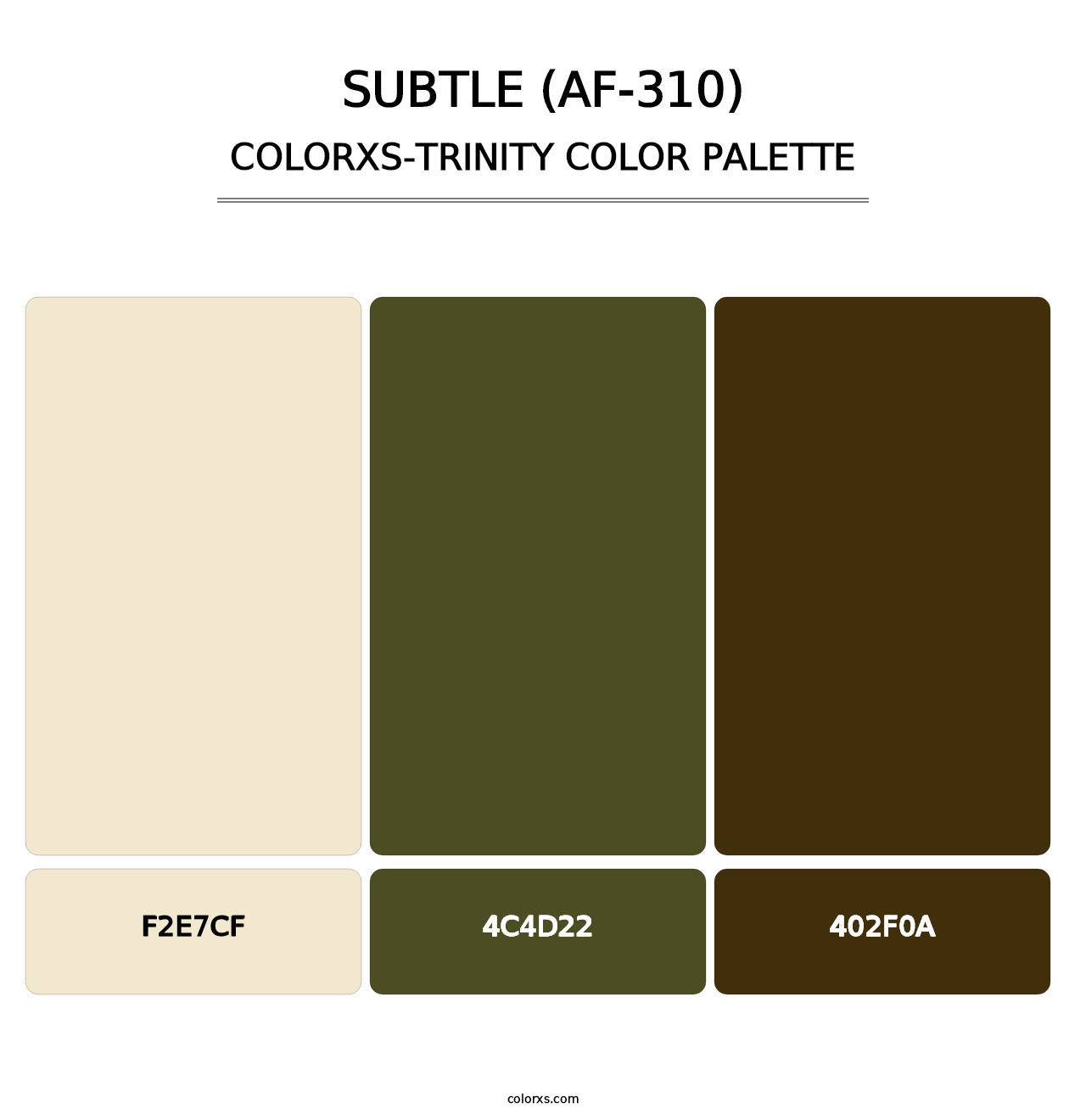 Subtle (AF-310) - Colorxs Trinity Palette
