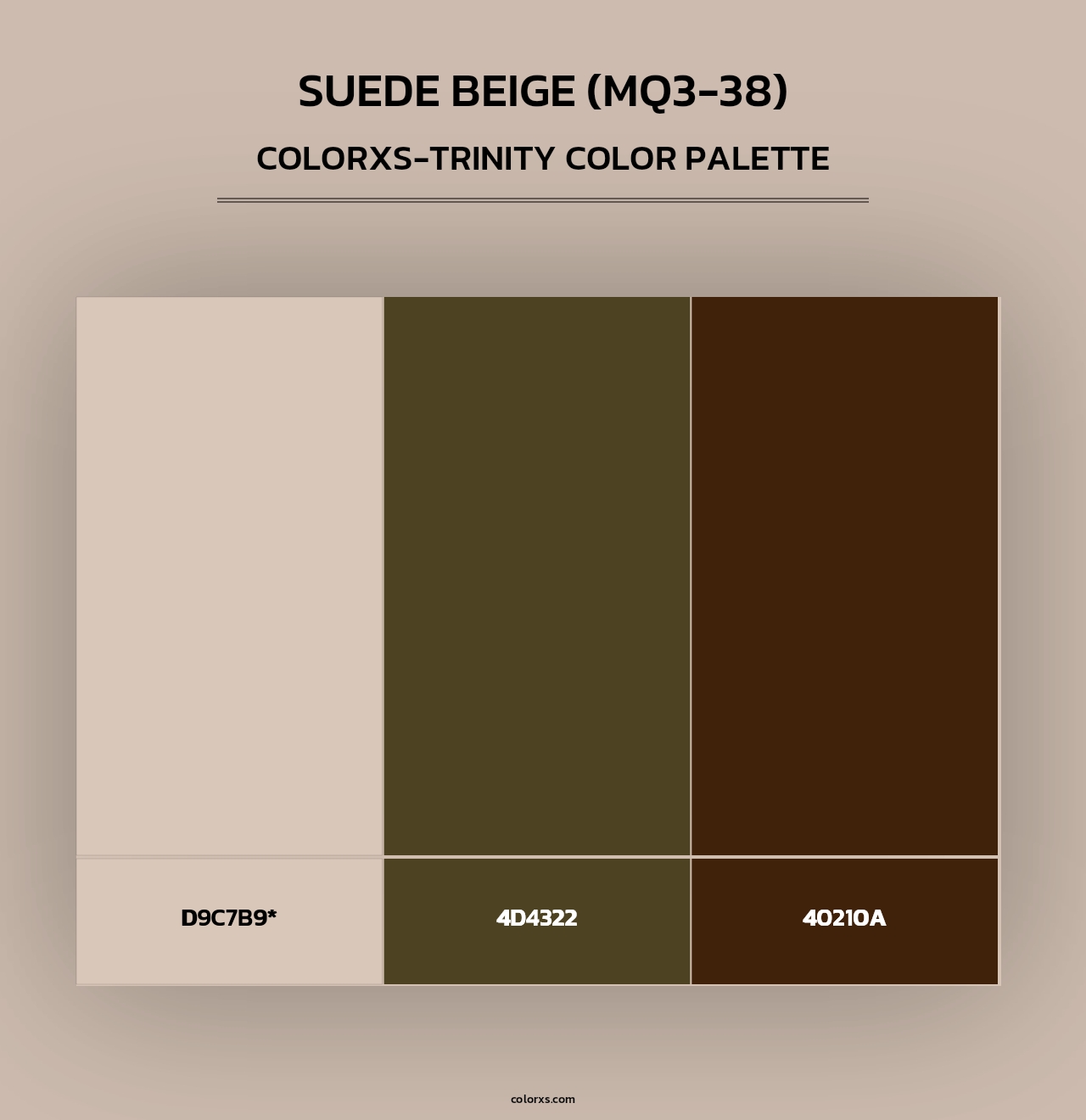 Suede Beige (MQ3-38) - Colorxs Trinity Palette