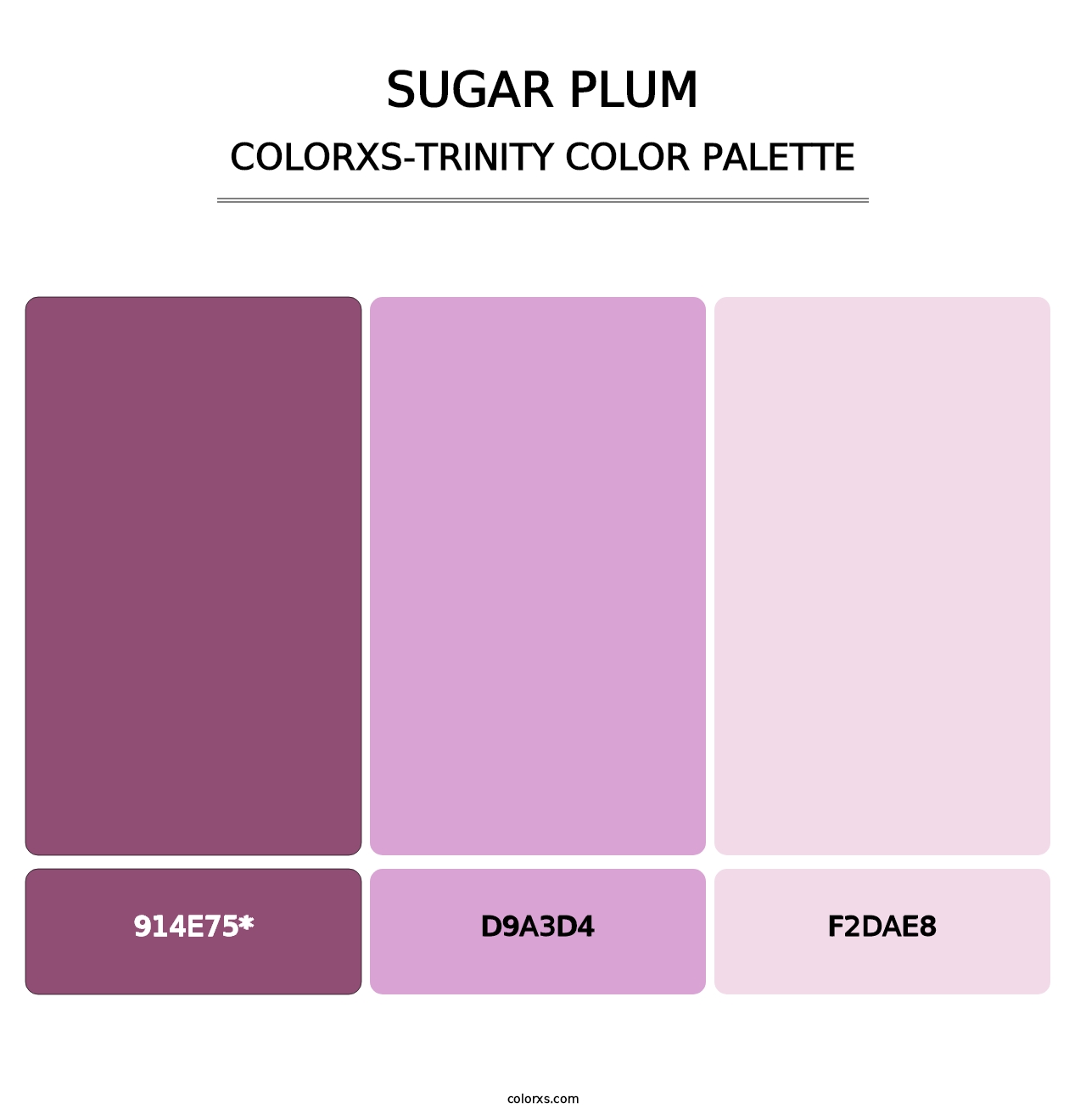 Sugar Plum - Colorxs Trinity Palette