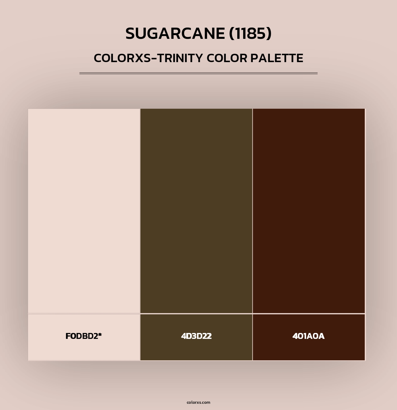 Sugarcane (1185) - Colorxs Trinity Palette