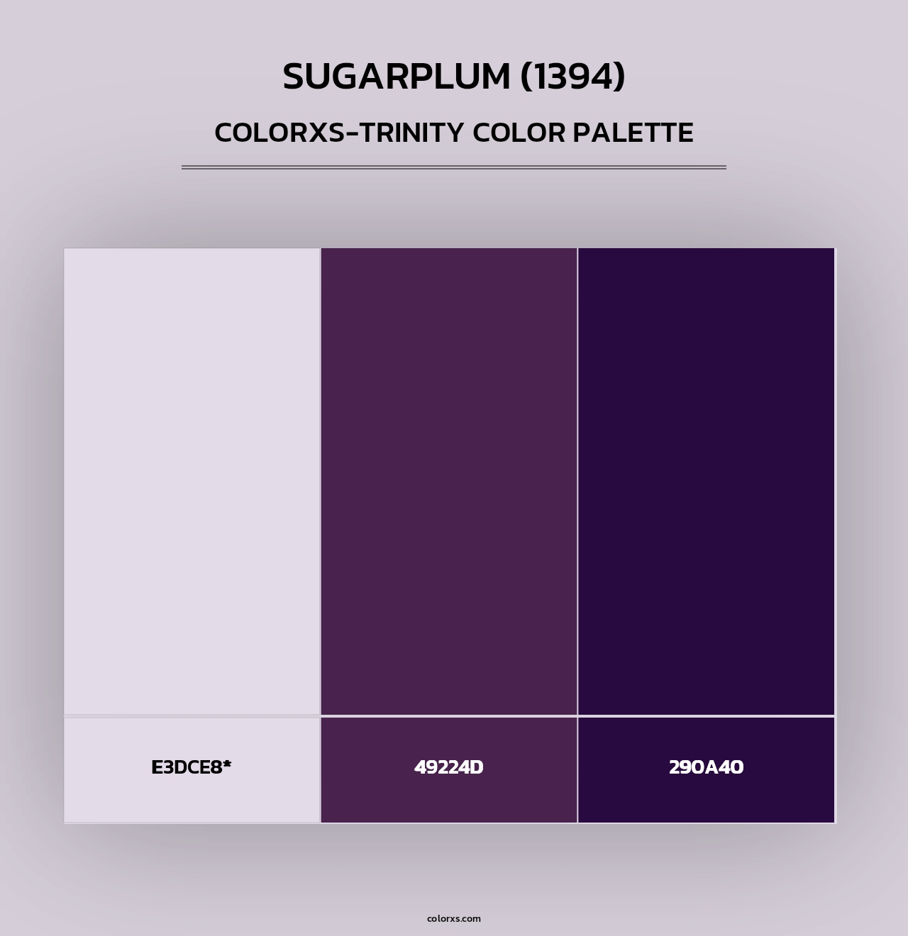 Sugarplum (1394) - Colorxs Trinity Palette