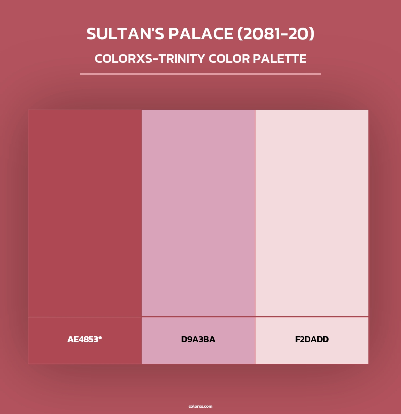 Sultan's Palace (2081-20) - Colorxs Trinity Palette