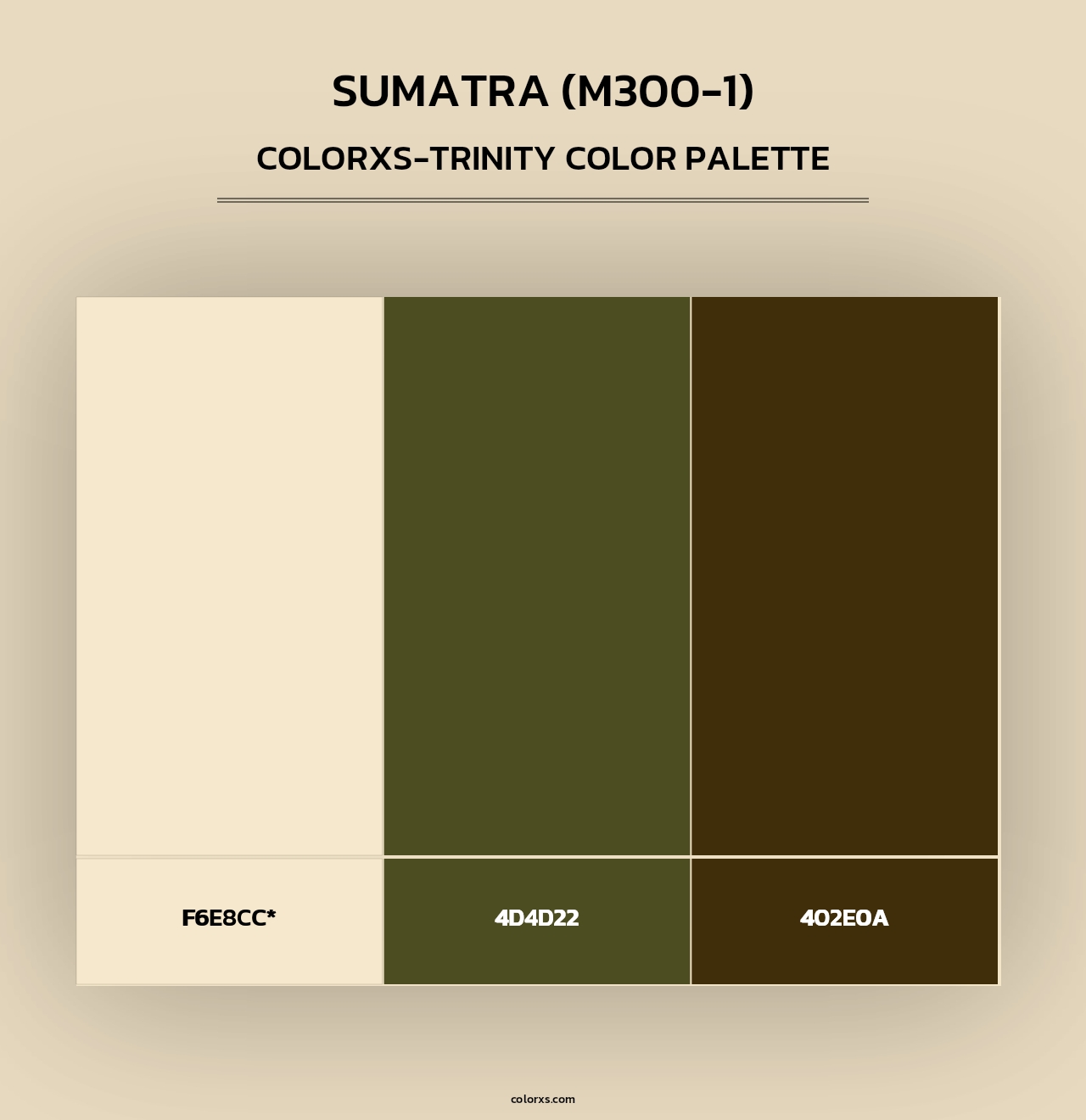 Sumatra (M300-1) - Colorxs Trinity Palette