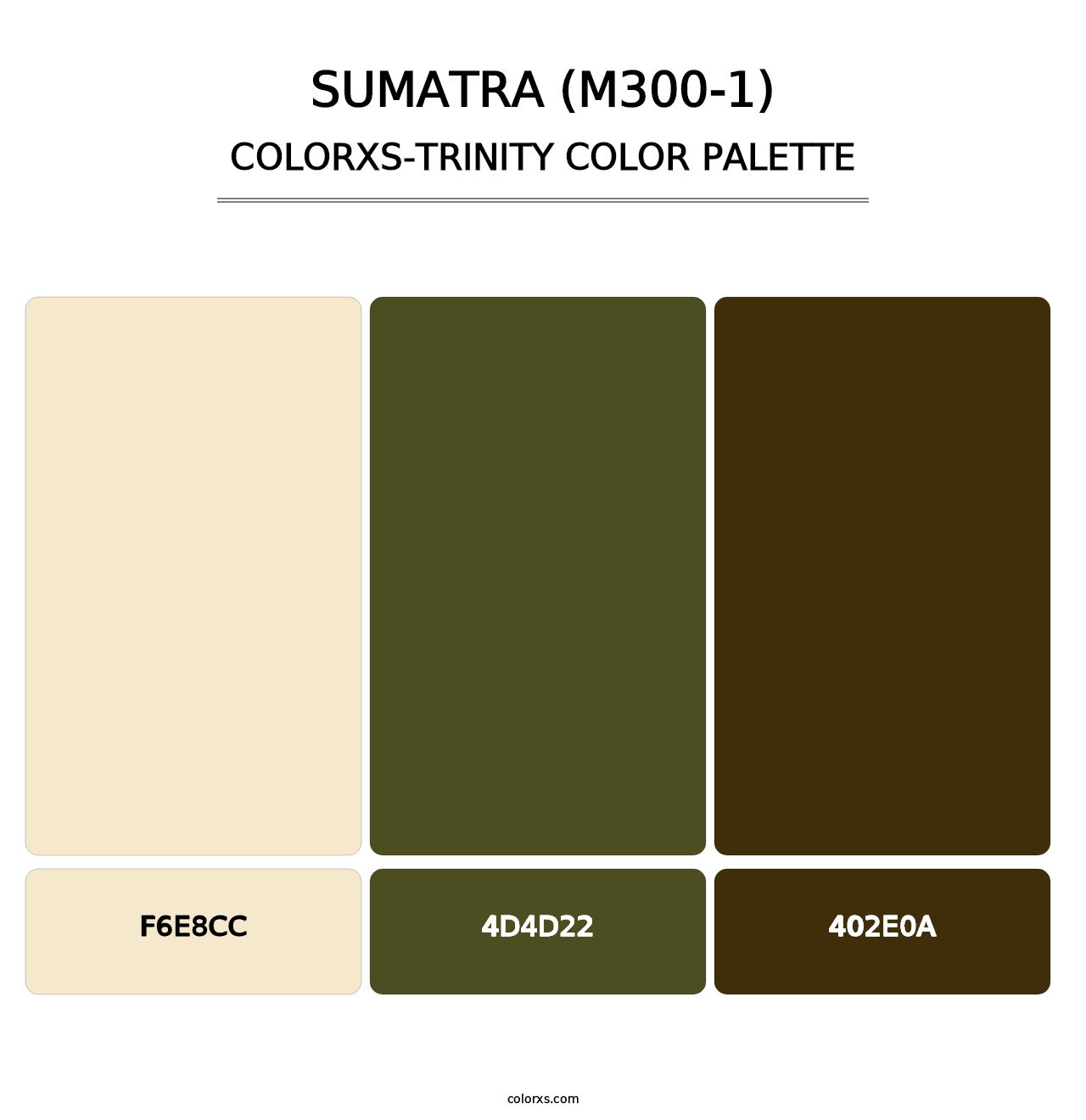 Sumatra (M300-1) - Colorxs Trinity Palette