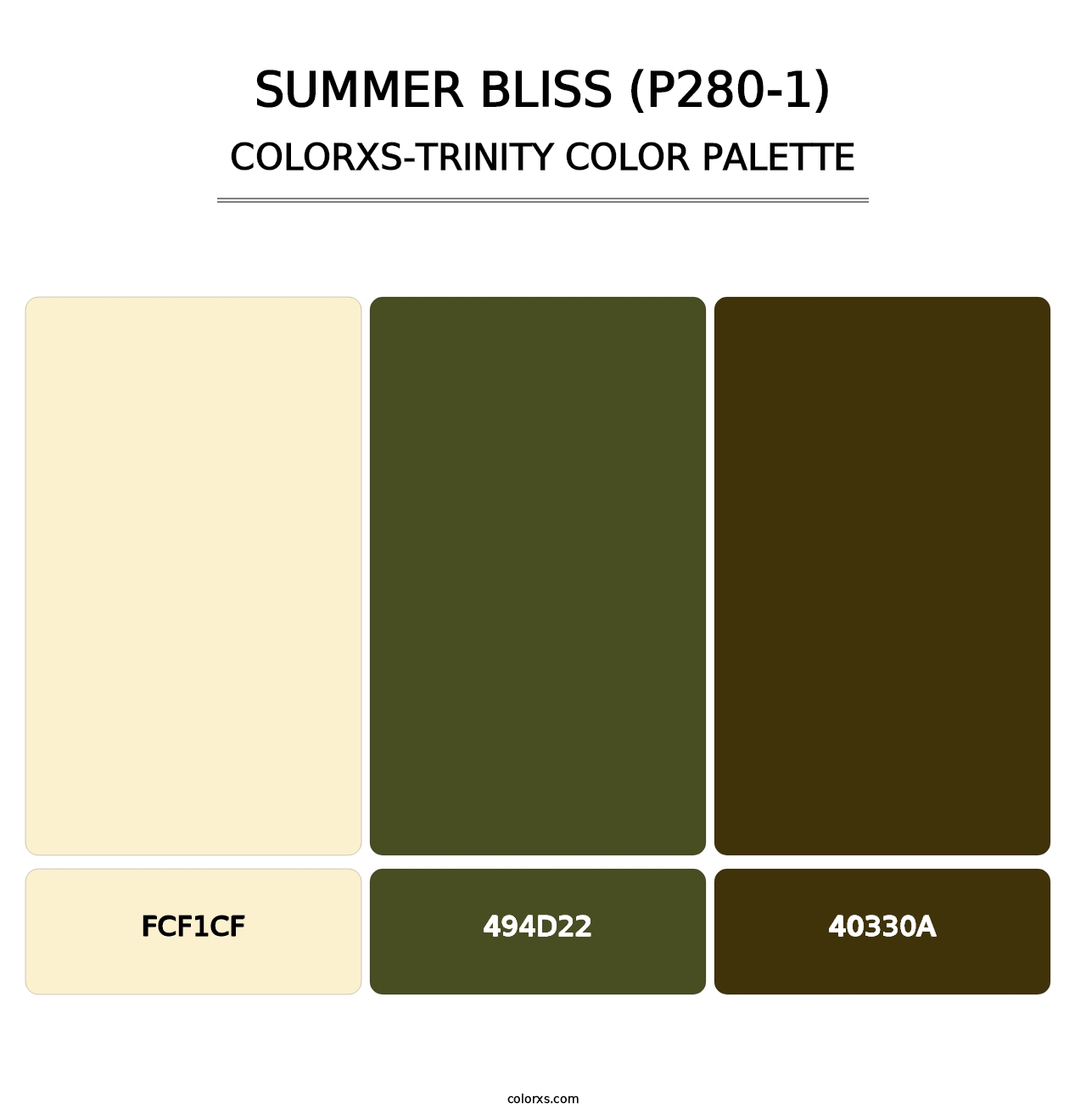 Summer Bliss (P280-1) - Colorxs Trinity Palette