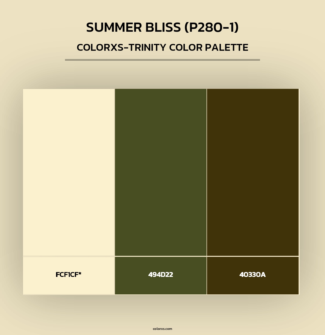 Summer Bliss (P280-1) - Colorxs Trinity Palette