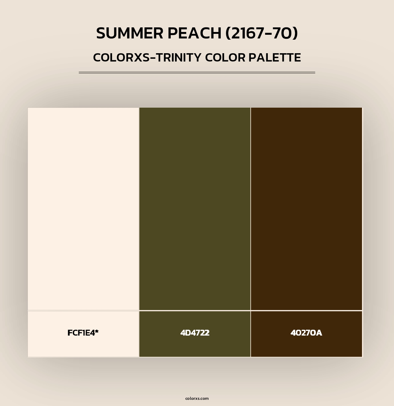 Summer Peach (2167-70) - Colorxs Trinity Palette