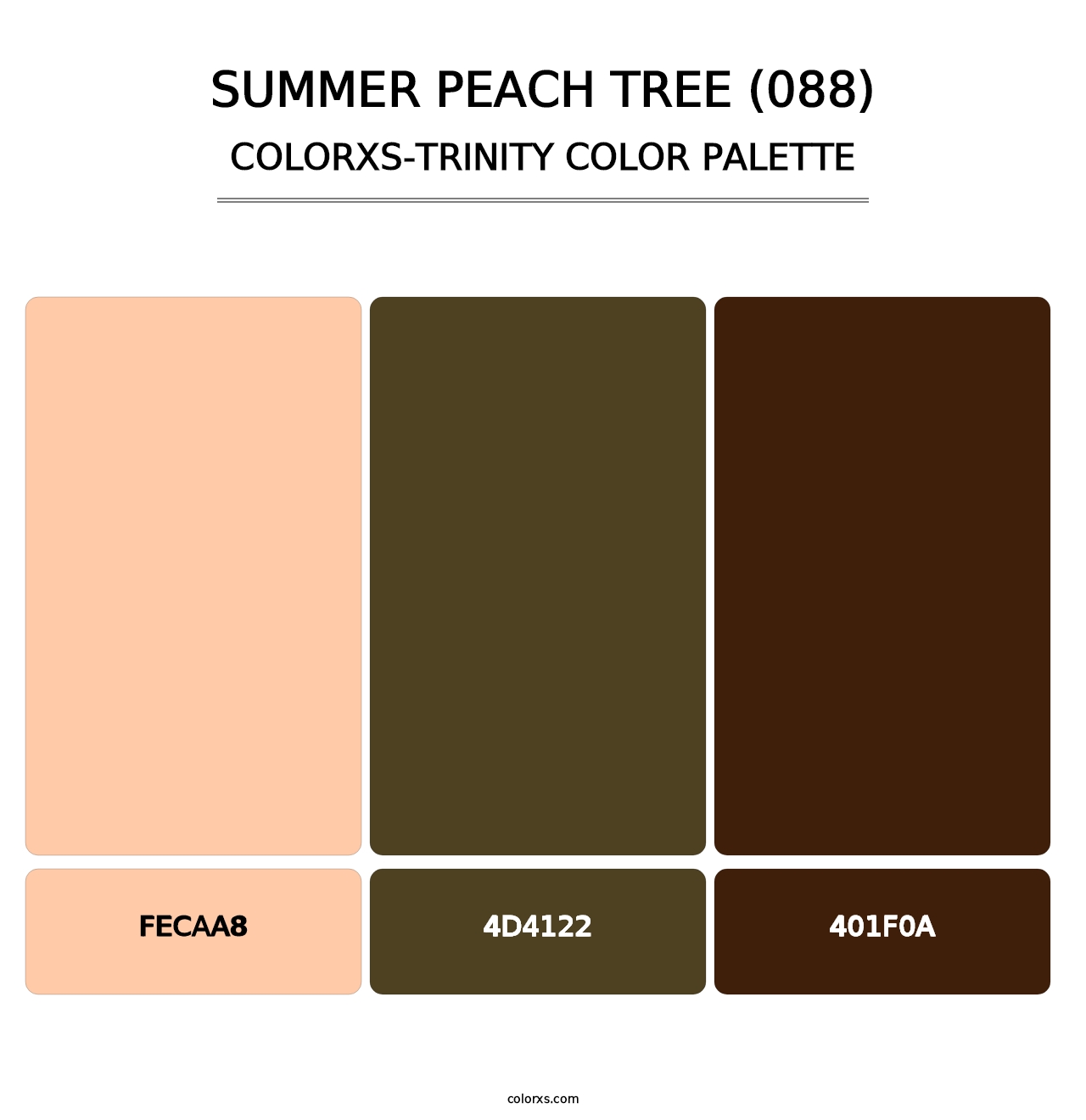 Summer Peach Tree (088) - Colorxs Trinity Palette