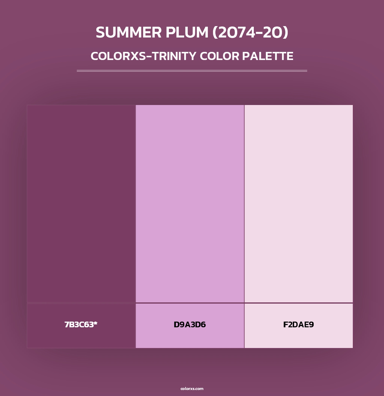 Summer Plum (2074-20) - Colorxs Trinity Palette