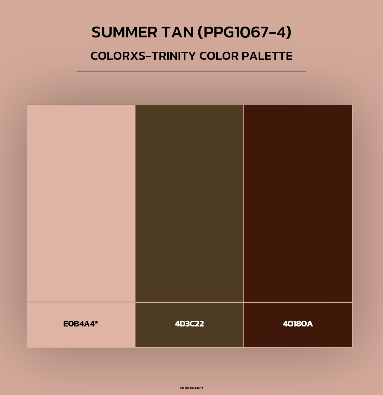 Summer Tan (PPG1067-4) - Colorxs Trinity Palette