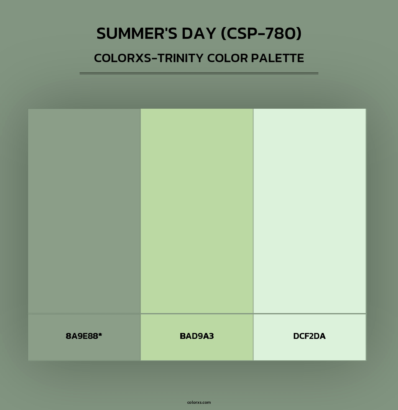 Summer's Day (CSP-780) - Colorxs Trinity Palette