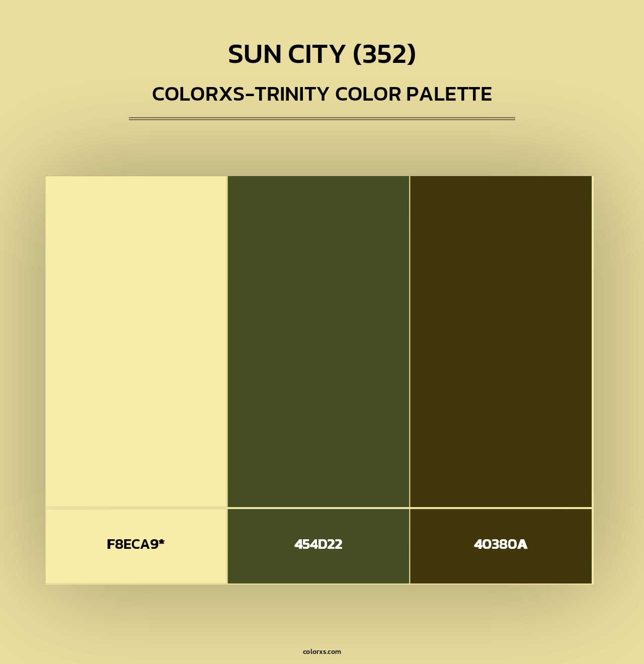 Sun City (352) - Colorxs Trinity Palette