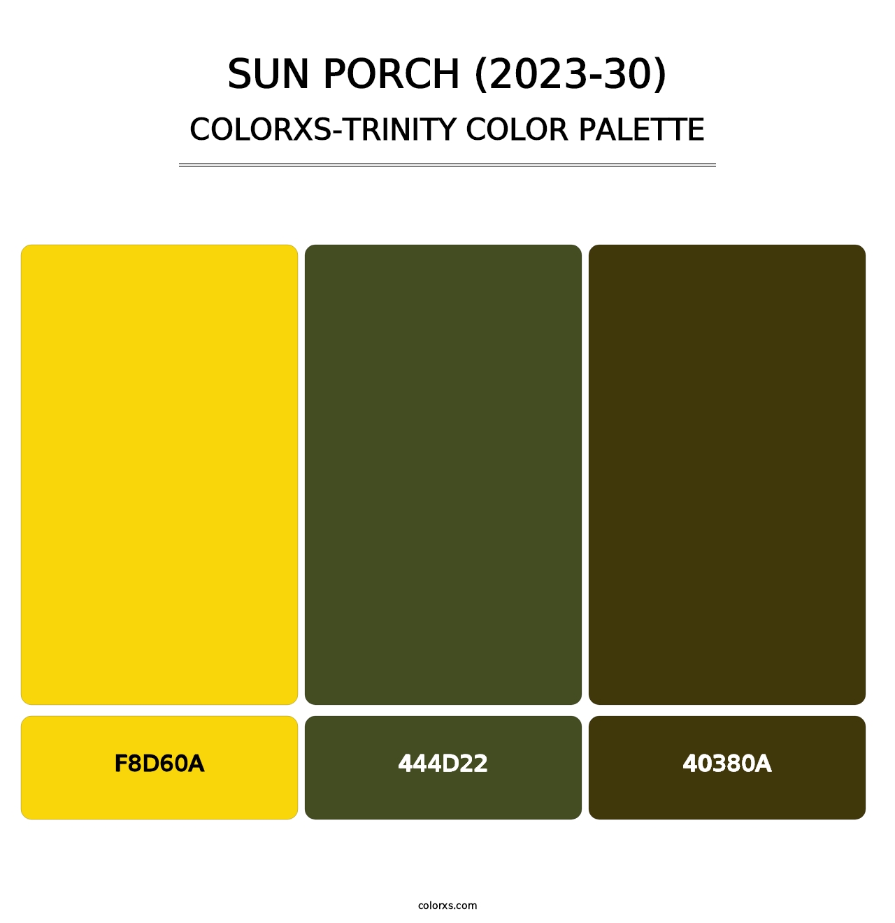 Sun Porch (2023-30) - Colorxs Trinity Palette