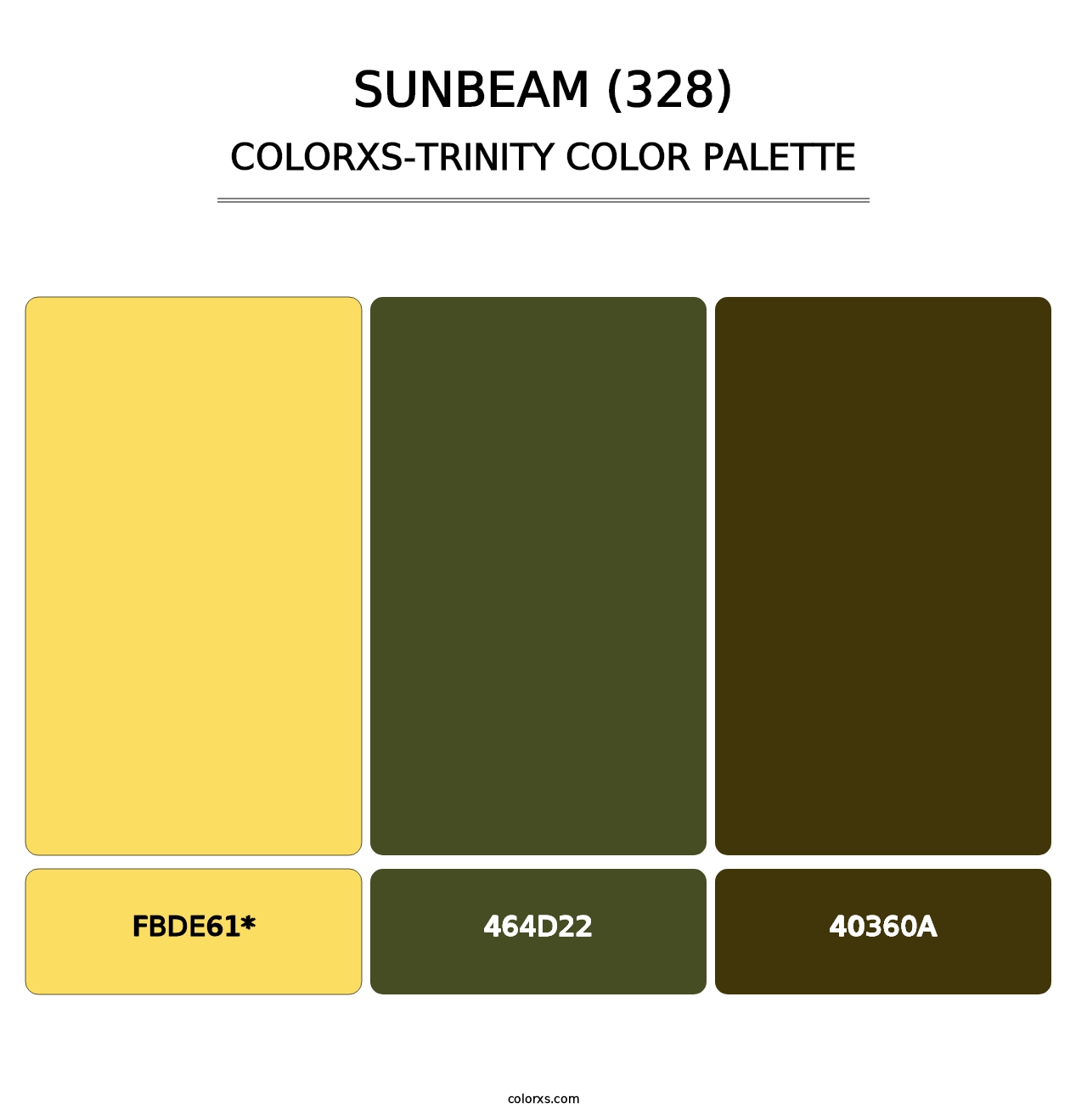 Sunbeam (328) - Colorxs Trinity Palette