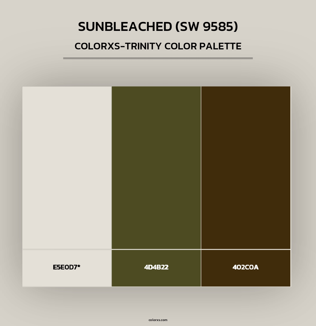 Sunbleached (SW 9585) - Colorxs Trinity Palette