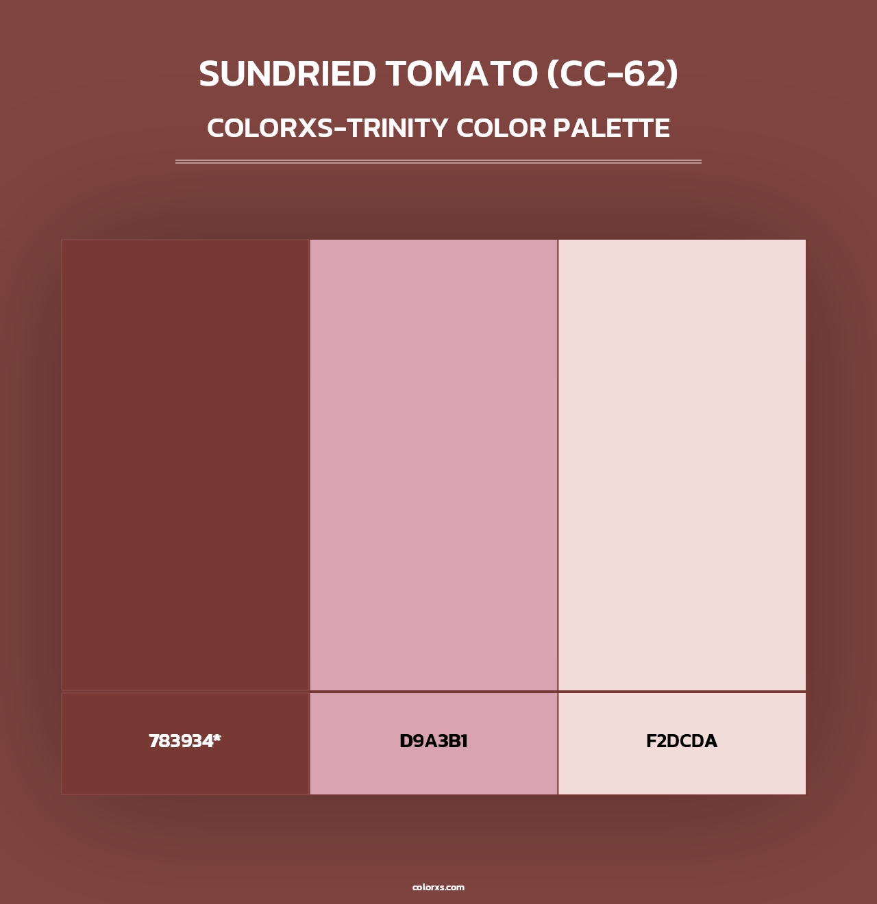 Sundried Tomato (CC-62) - Colorxs Trinity Palette