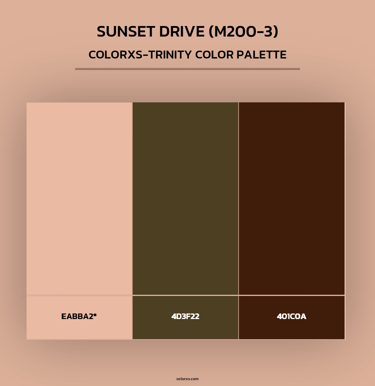 Sunset Drive (M200-3) - Colorxs Trinity Palette