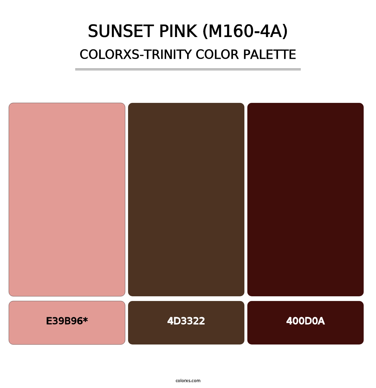 Sunset Pink (M160-4A) - Colorxs Trinity Palette