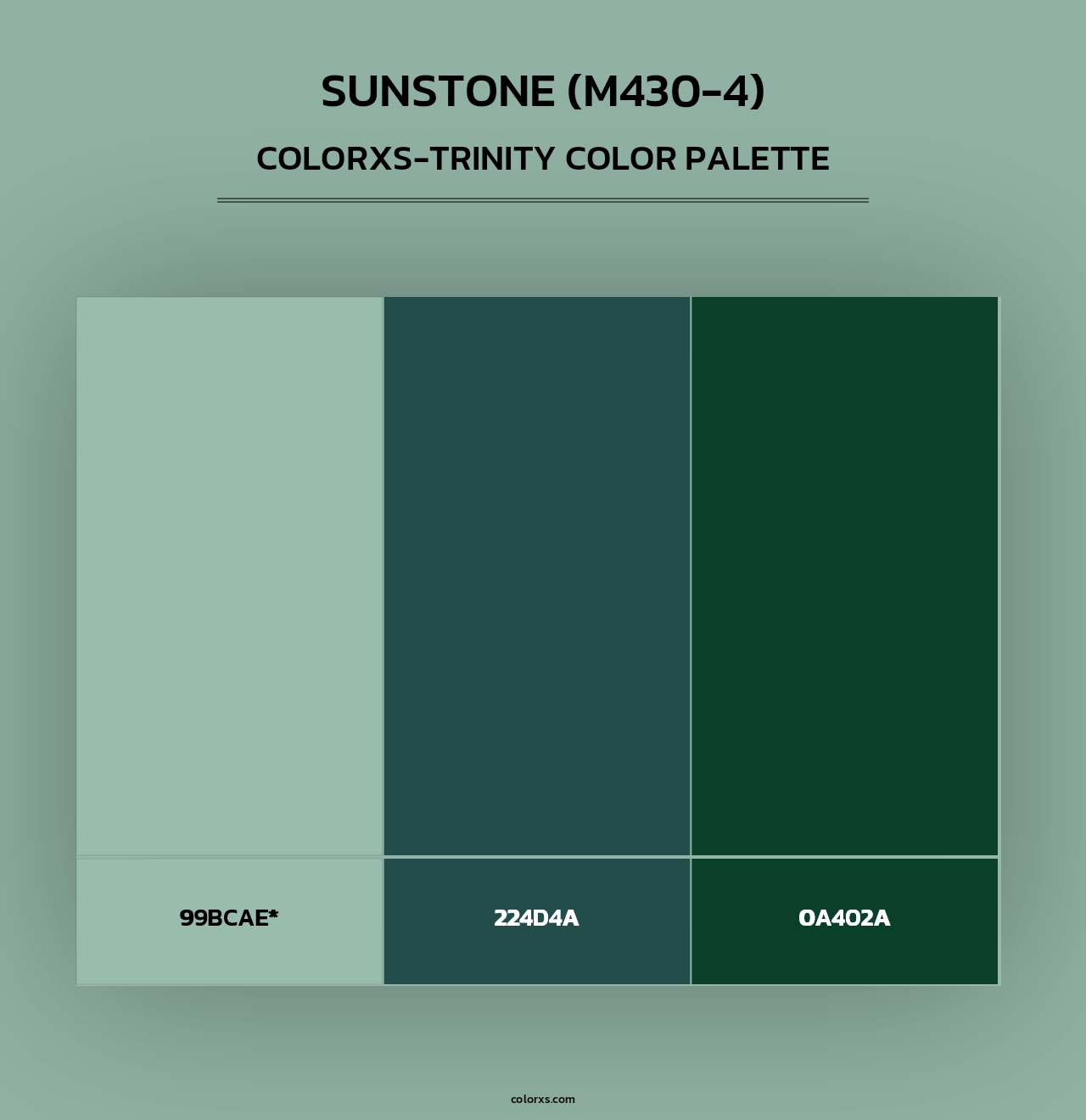 Sunstone (M430-4) - Colorxs Trinity Palette