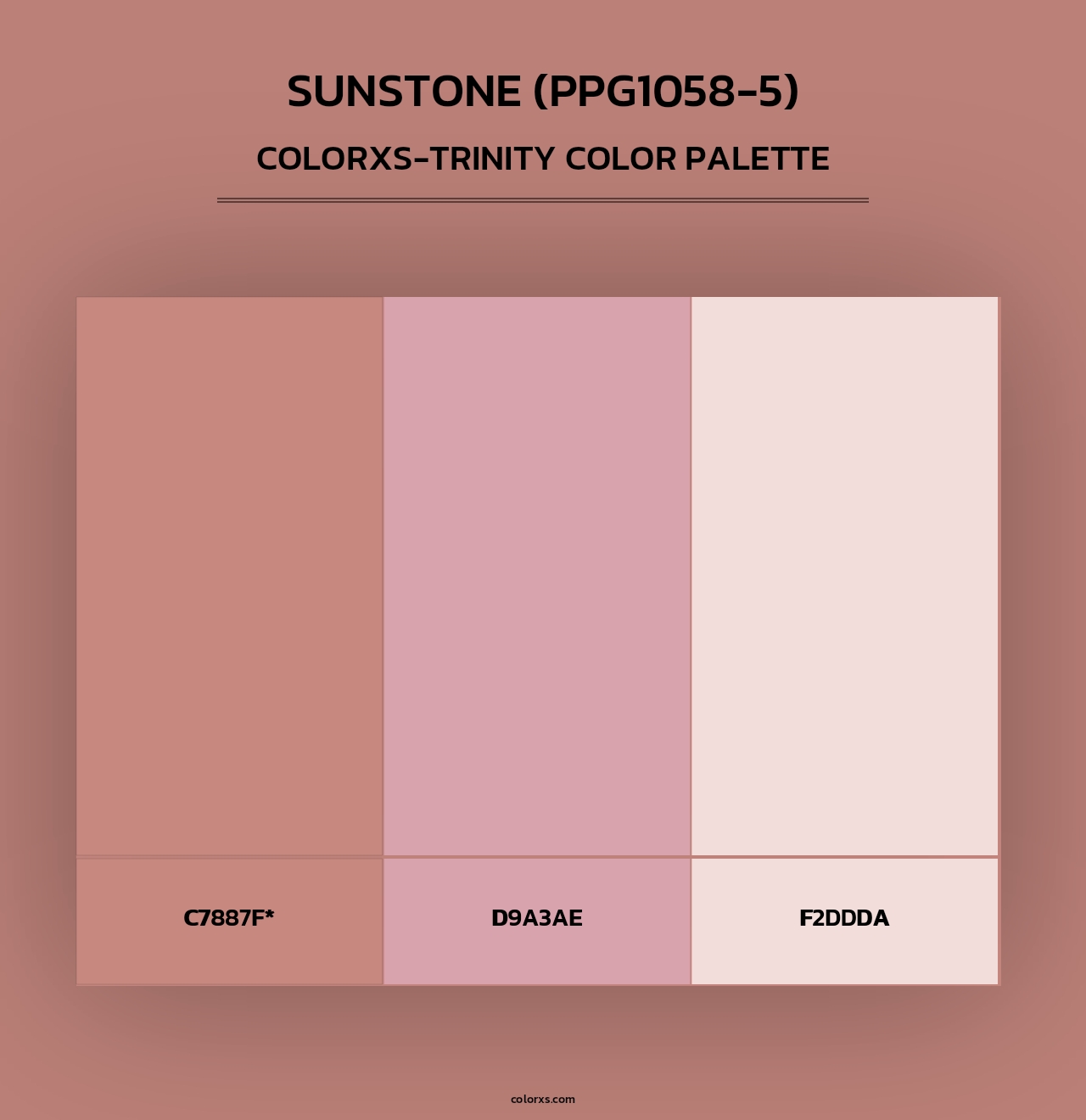 Sunstone (PPG1058-5) - Colorxs Trinity Palette