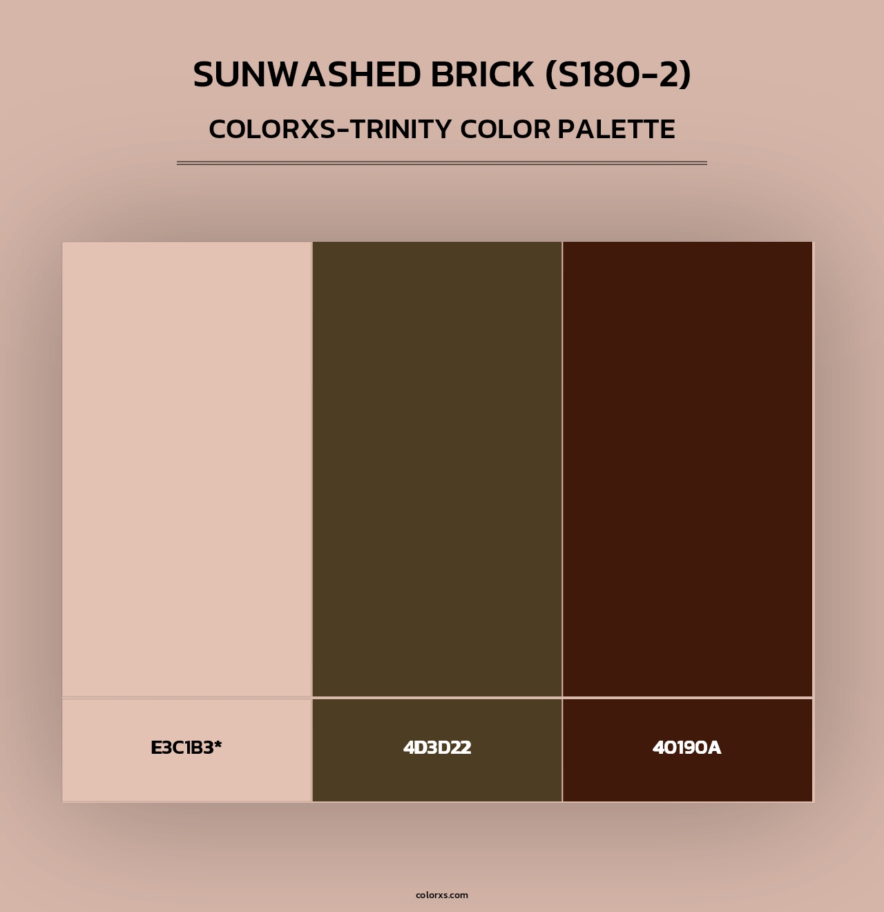 Sunwashed Brick (S180-2) - Colorxs Trinity Palette