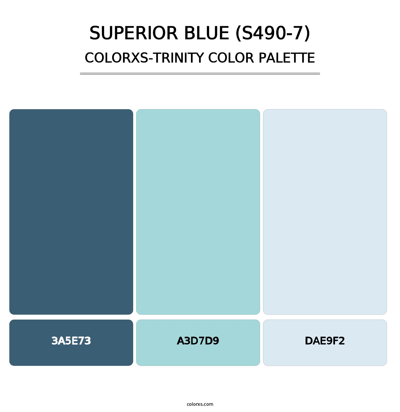 Superior Blue (S490-7) - Colorxs Trinity Palette