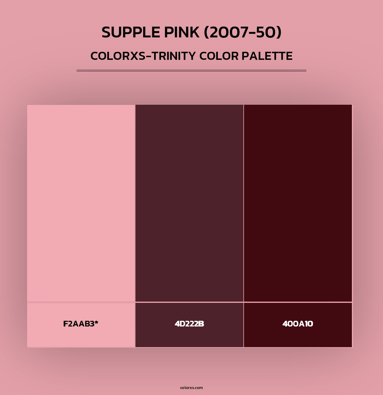 Supple Pink (2007-50) - Colorxs Trinity Palette