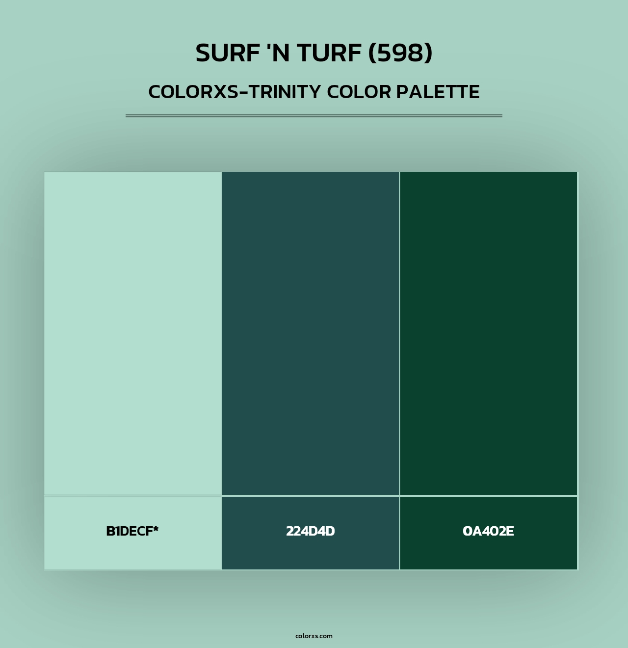 Surf 'n Turf (598) - Colorxs Trinity Palette