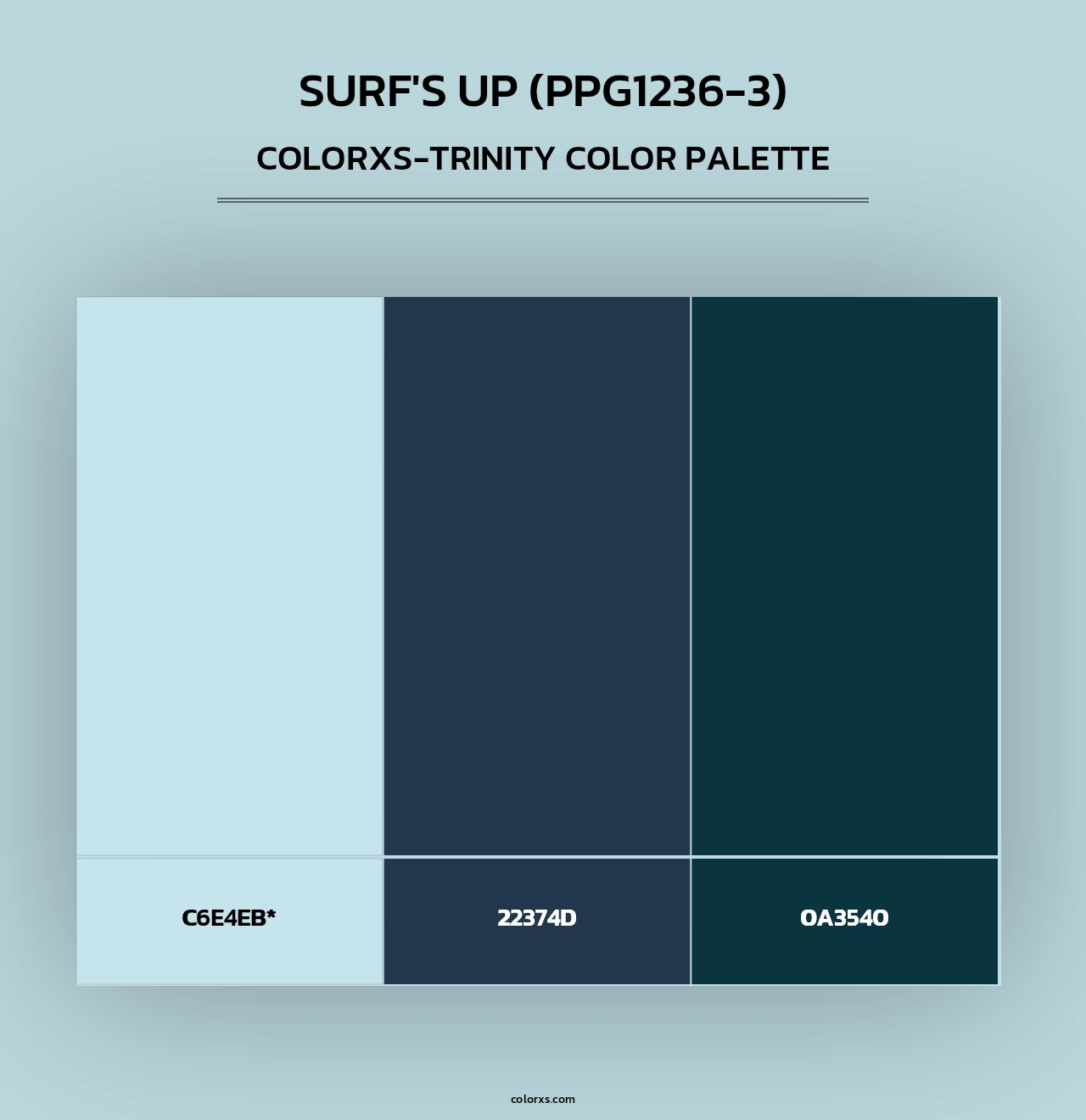 Surf's Up (PPG1236-3) - Colorxs Trinity Palette