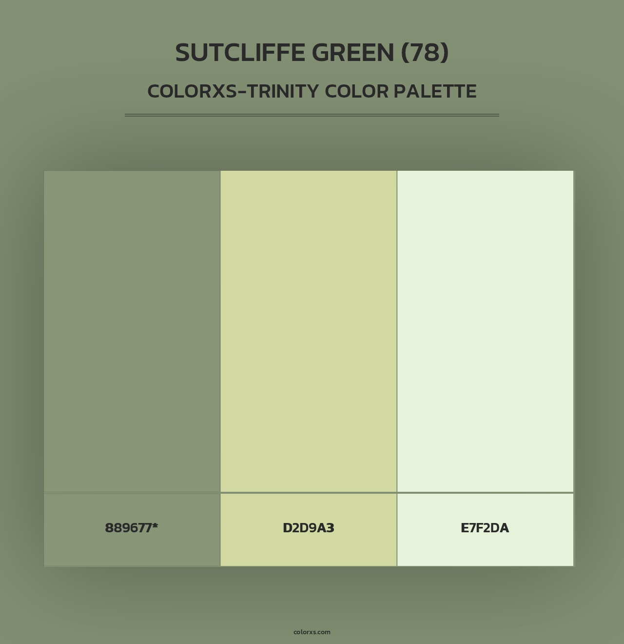 Sutcliffe Green (78) - Colorxs Trinity Palette