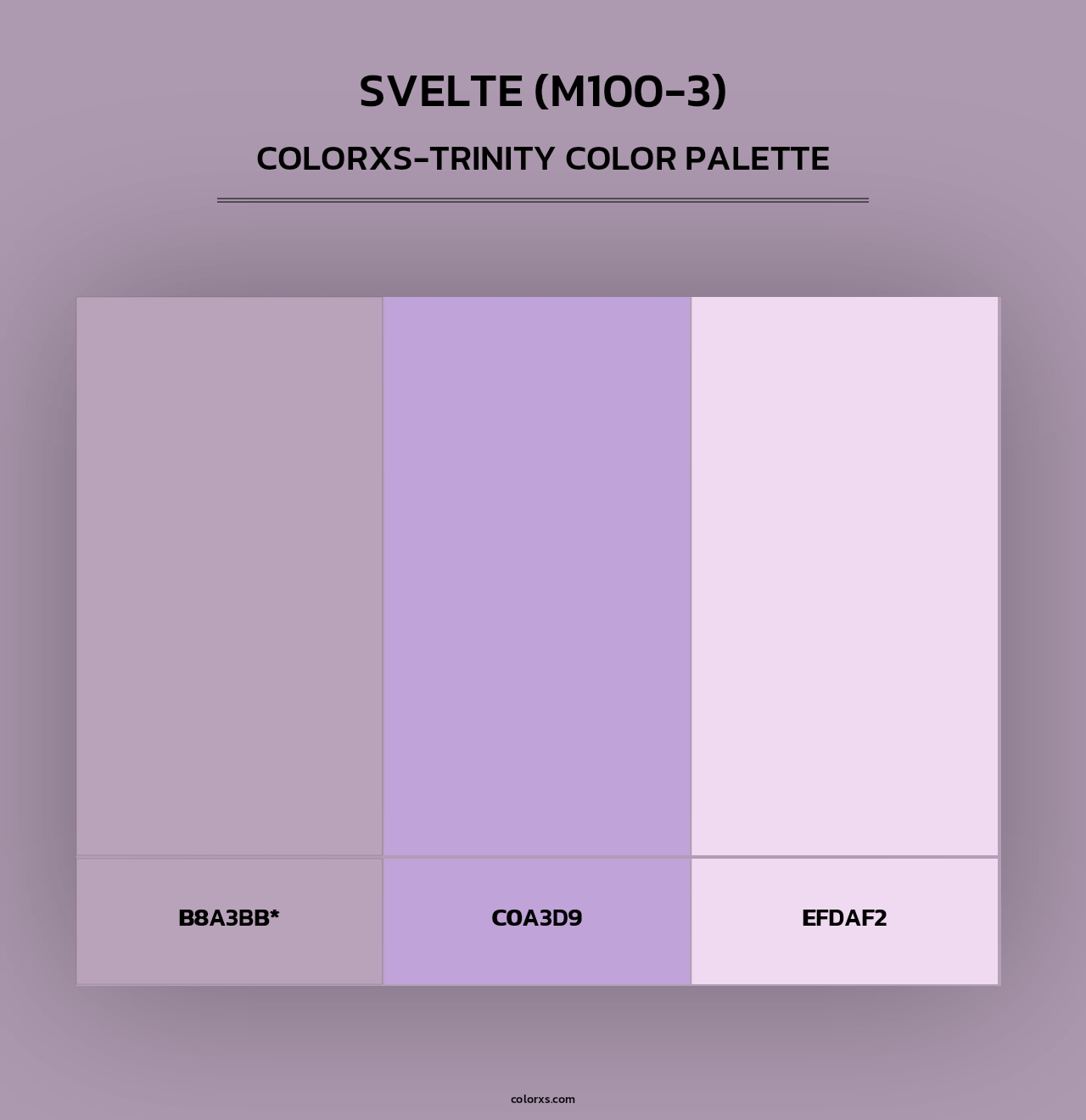 Svelte (M100-3) - Colorxs Trinity Palette