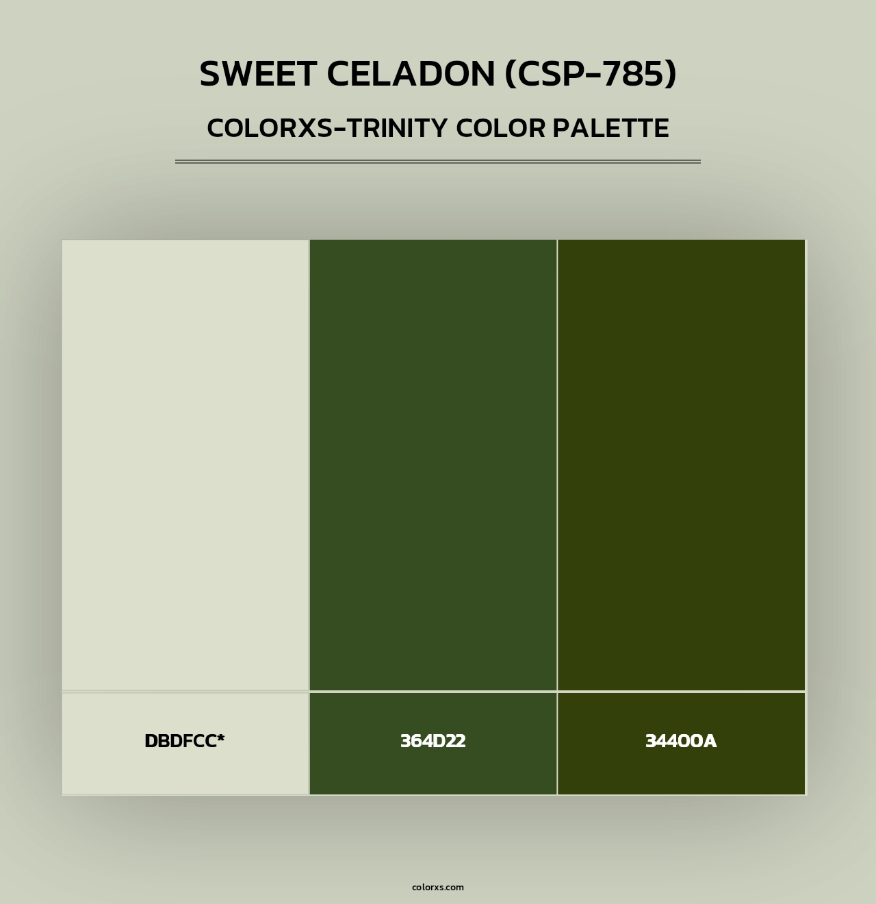 Sweet Celadon (CSP-785) - Colorxs Trinity Palette