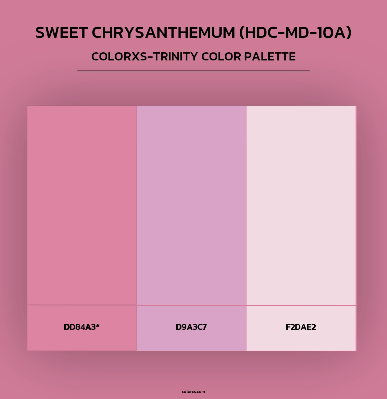 Sweet Chrysanthemum (HDC-MD-10A) - Colorxs Trinity Palette