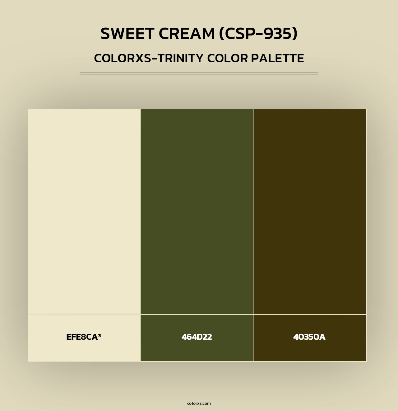 Sweet Cream (CSP-935) - Colorxs Trinity Palette