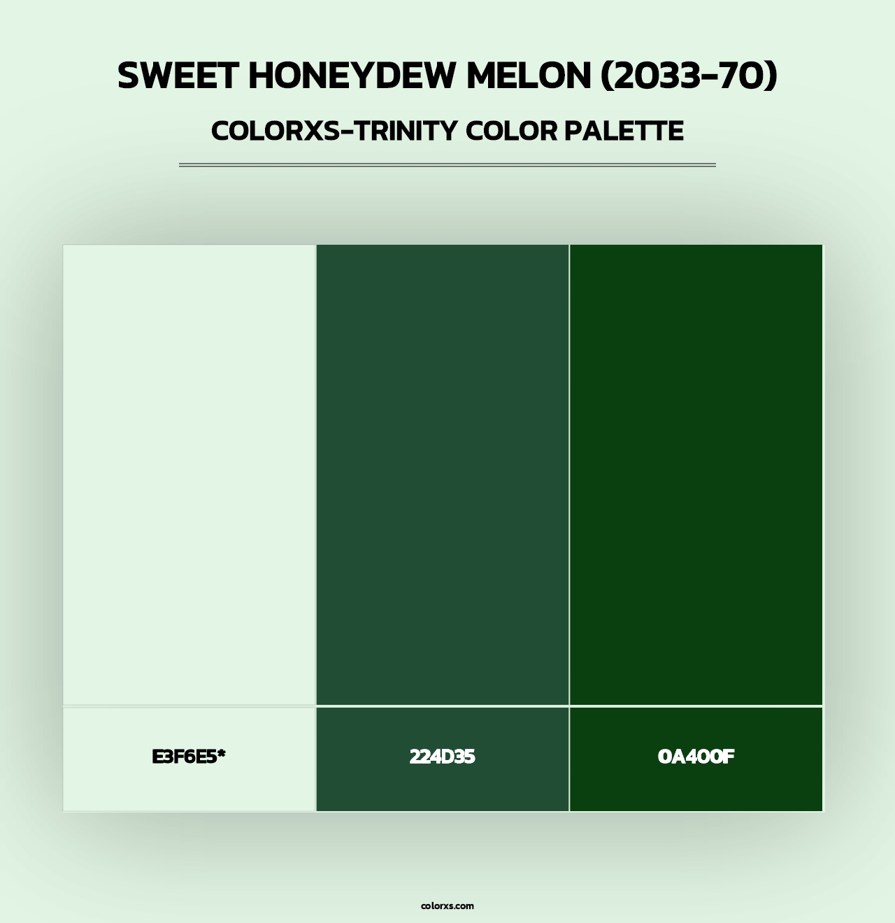 Sweet Honeydew Melon (2033-70) - Colorxs Trinity Palette