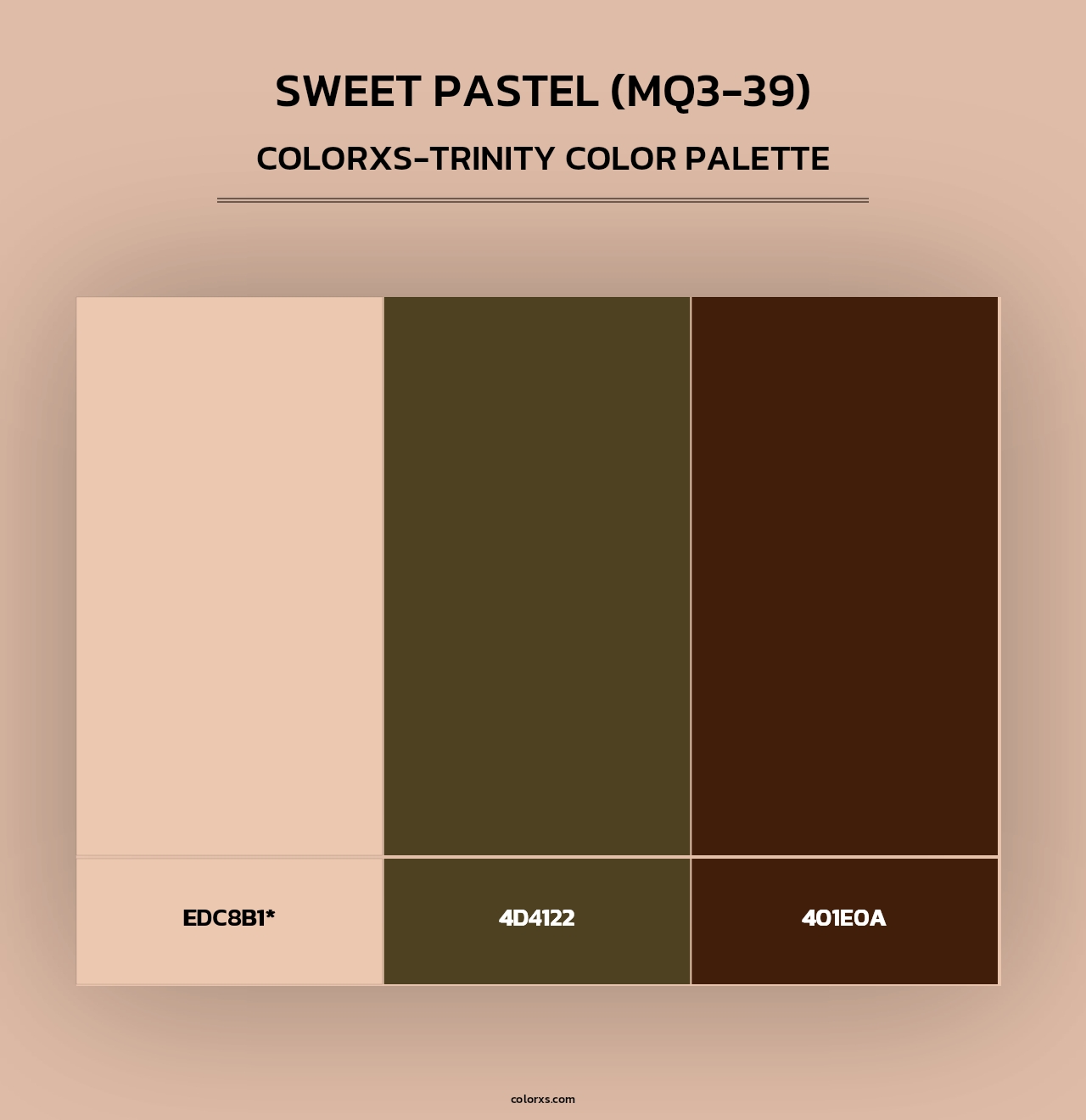 Sweet Pastel (MQ3-39) - Colorxs Trinity Palette