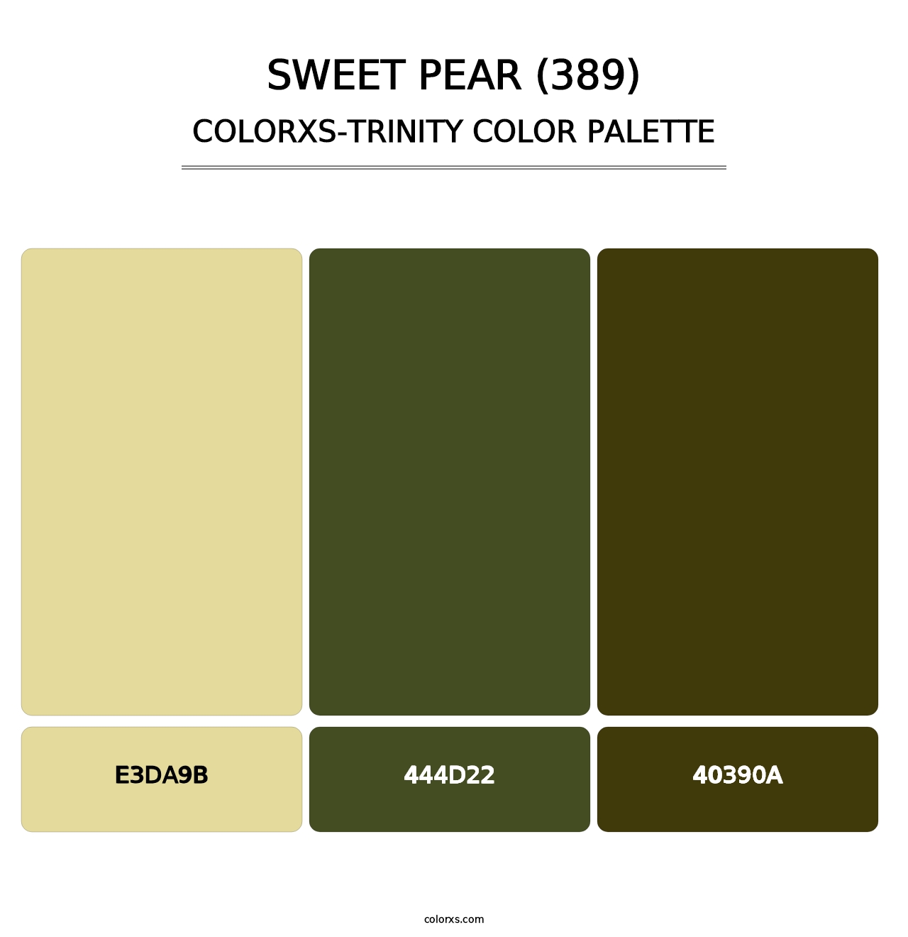Sweet Pear (389) - Colorxs Trinity Palette