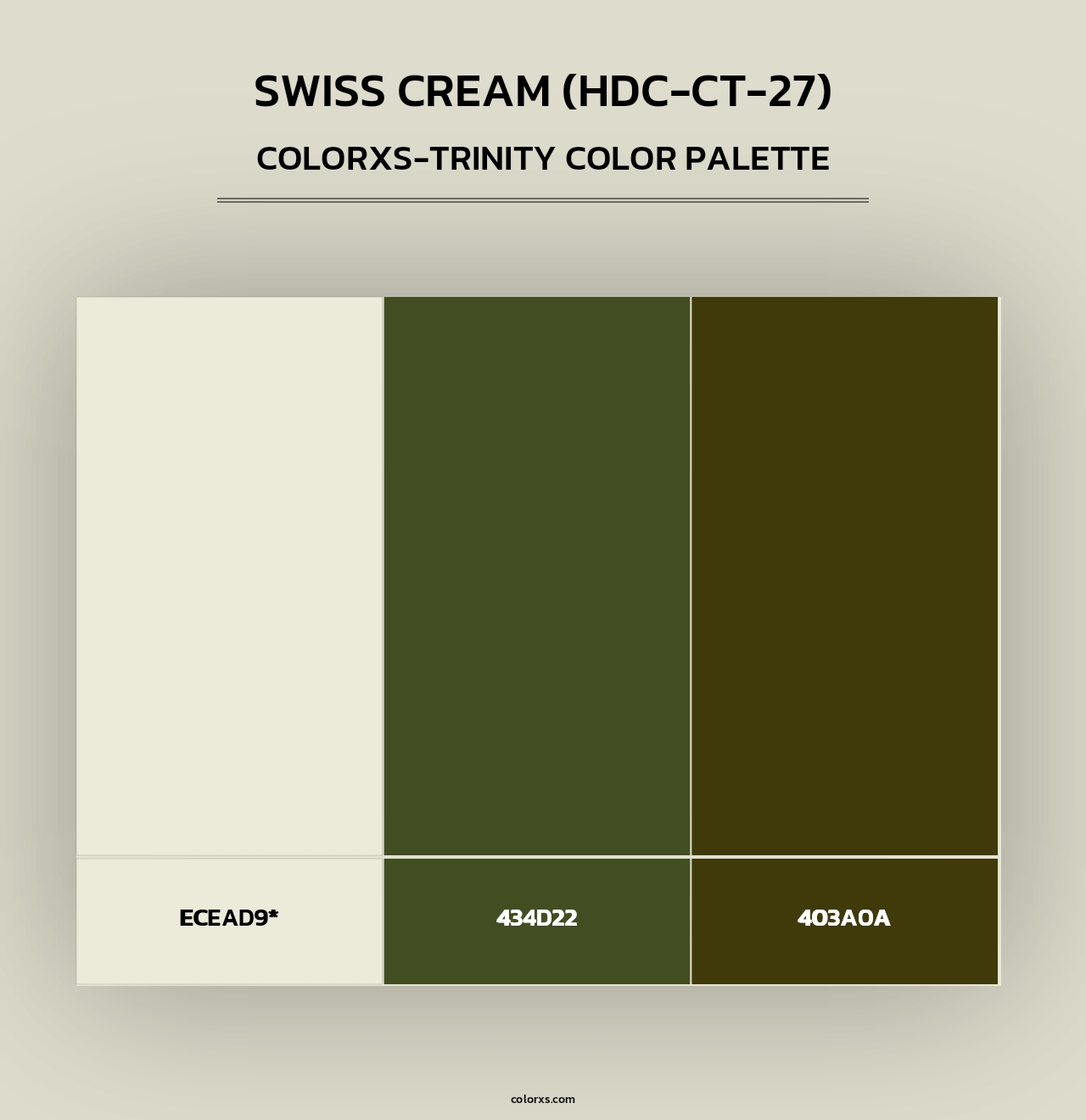 Swiss Cream (HDC-CT-27) - Colorxs Trinity Palette