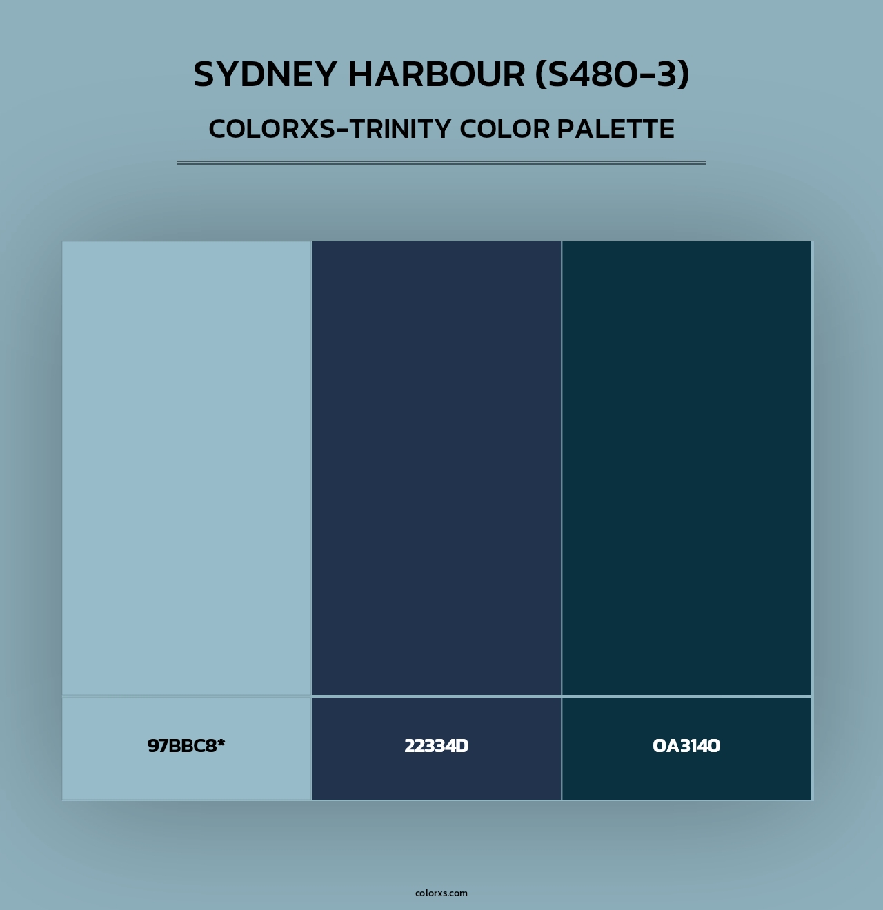 Sydney Harbour (S480-3) - Colorxs Trinity Palette