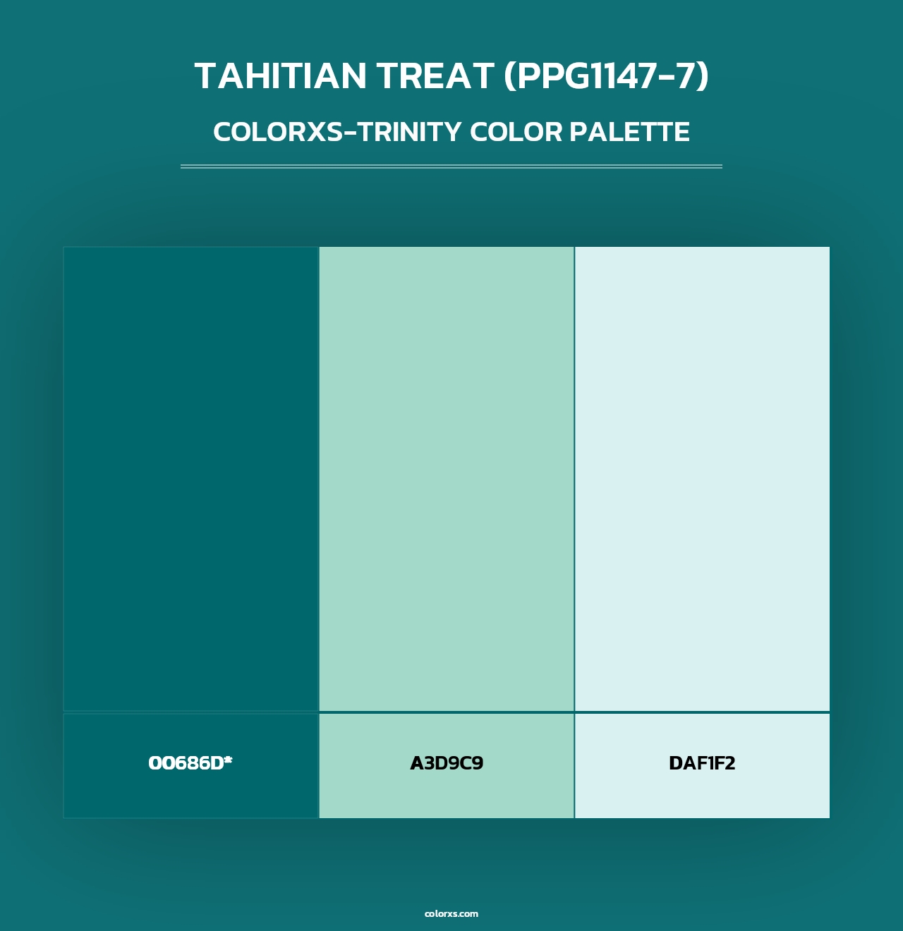 Tahitian Treat (PPG1147-7) - Colorxs Trinity Palette