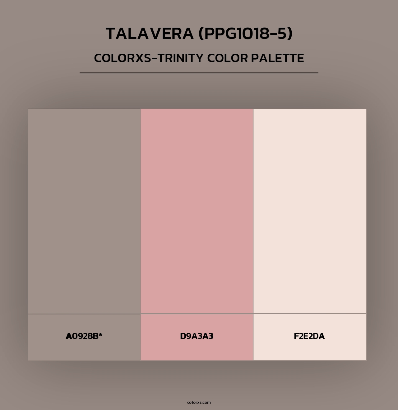 Talavera (PPG1018-5) - Colorxs Trinity Palette