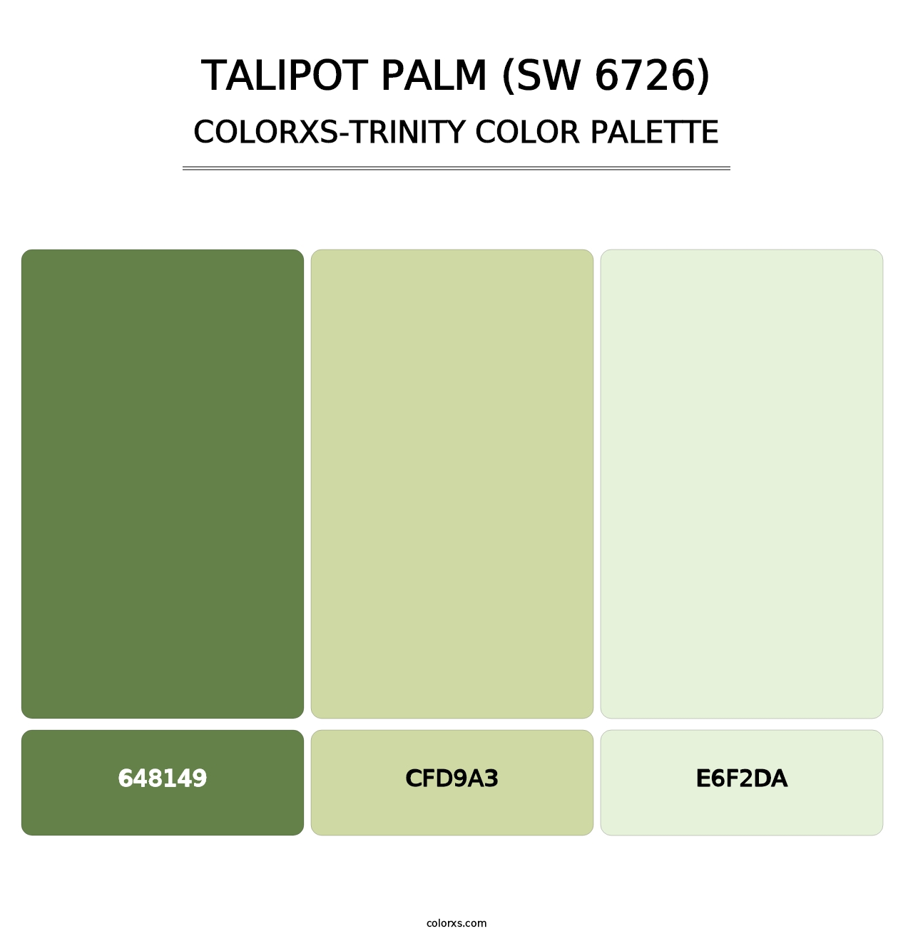 Talipot Palm (SW 6726) - Colorxs Trinity Palette